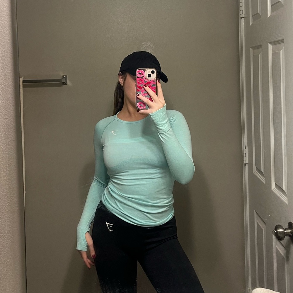 Gymshark Aqua Long Sleeve Top